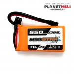 CNHL ministar 650mah 7.4v 2s 70c lipo battery with xt30 plug